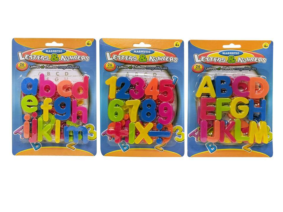 26pc Numbers & Letters, 3/s, blister card