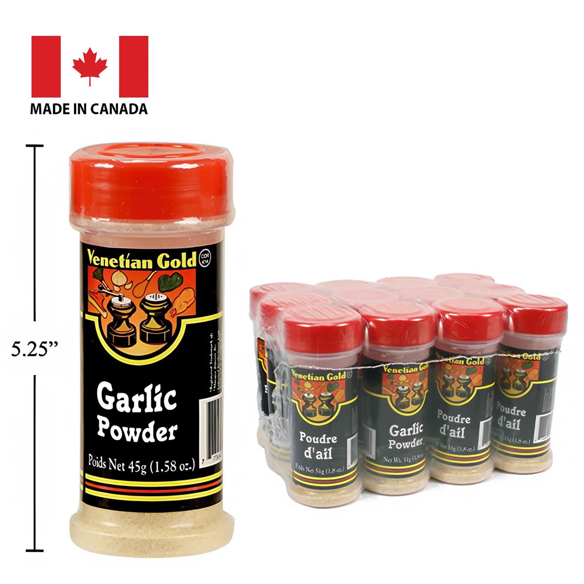 V. Gold, Garlic Powder 45g. V. Gold, Garlic Powder 45g.