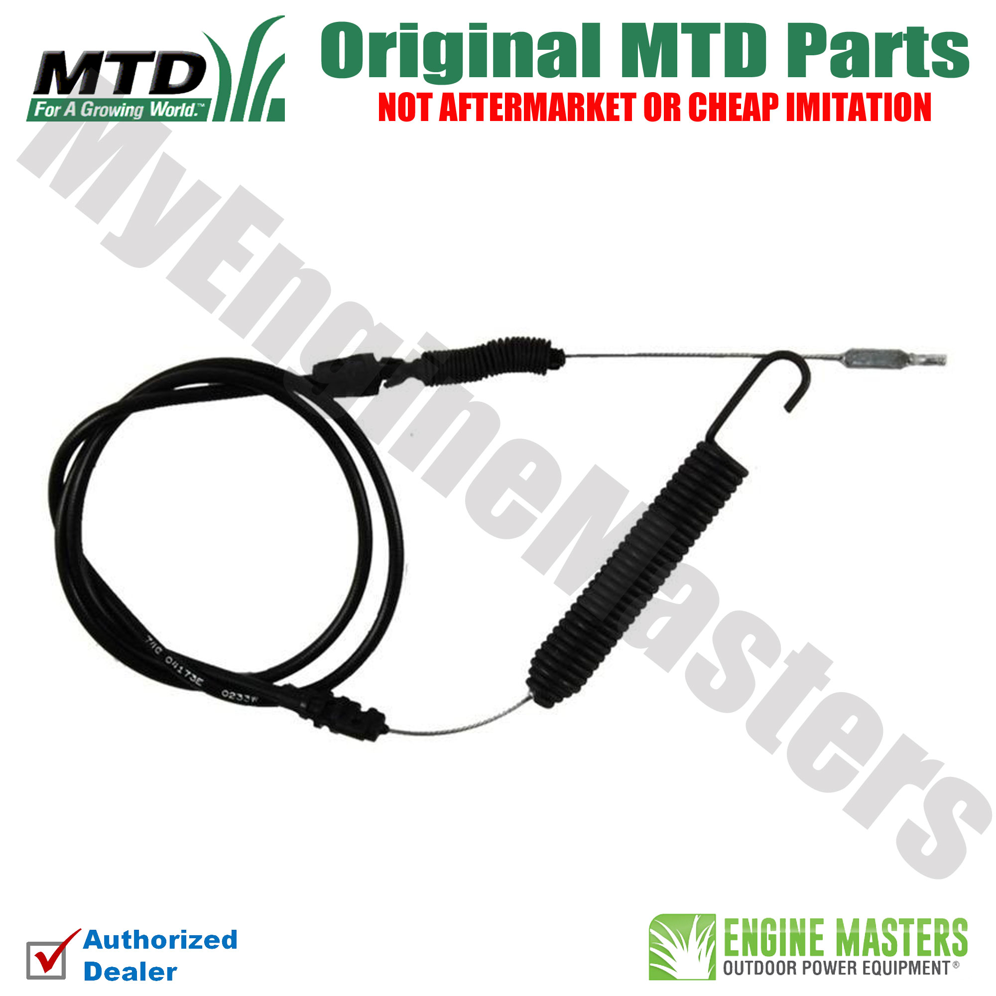 Genuine OEM MTD 946-04173E Deck Engagement Cable 946-04173 889021022389