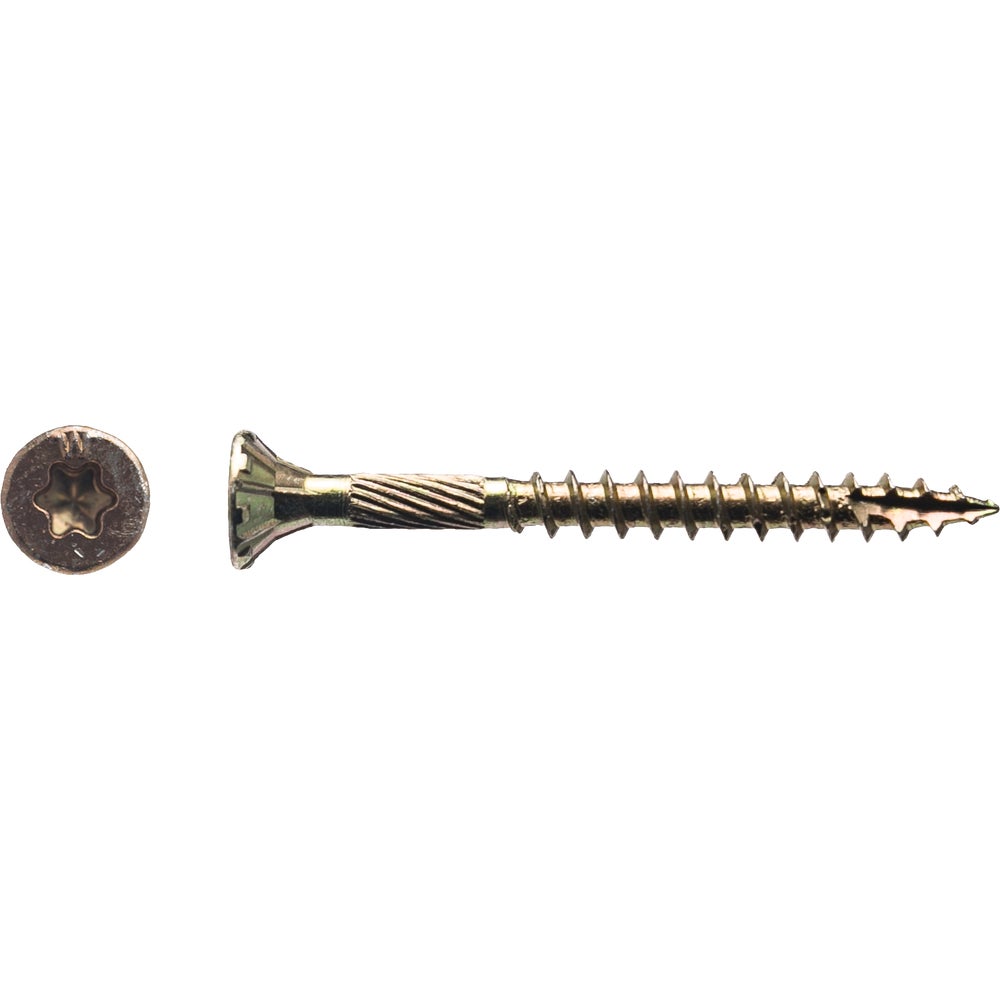 Western Builders Supply 1YTX8134 Big Timber Yellow Zinc Wood Screw