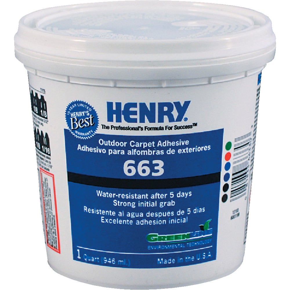 Henry, W.W. Co. 12183 Premium Outdoor Carpet Adhesive Family Hardware