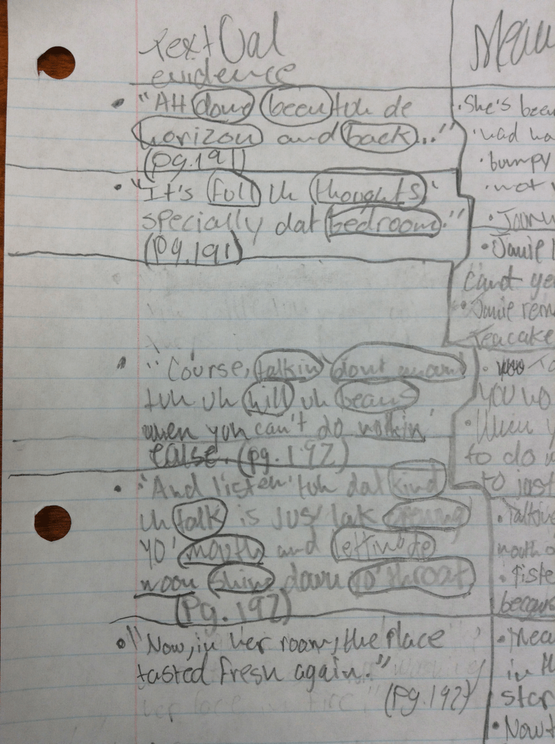 Eleventh grade Lesson Figurative Language in Their Eyes Were Watching