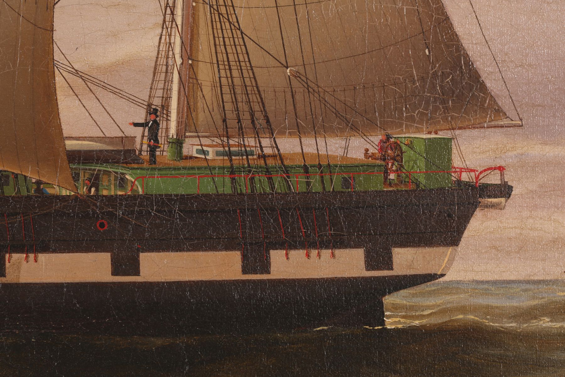 The American Ship Excelsior Arriving at Liverpool at Sunset, English The American Ship Excelsior Arriving at Liverpool at Sunset, English