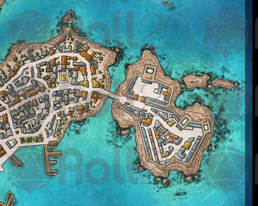 Coastal Town Map D&D City Map _ Trinpari | Roll20 Marketplace: Digital Goods For Online Tabletop Gaming