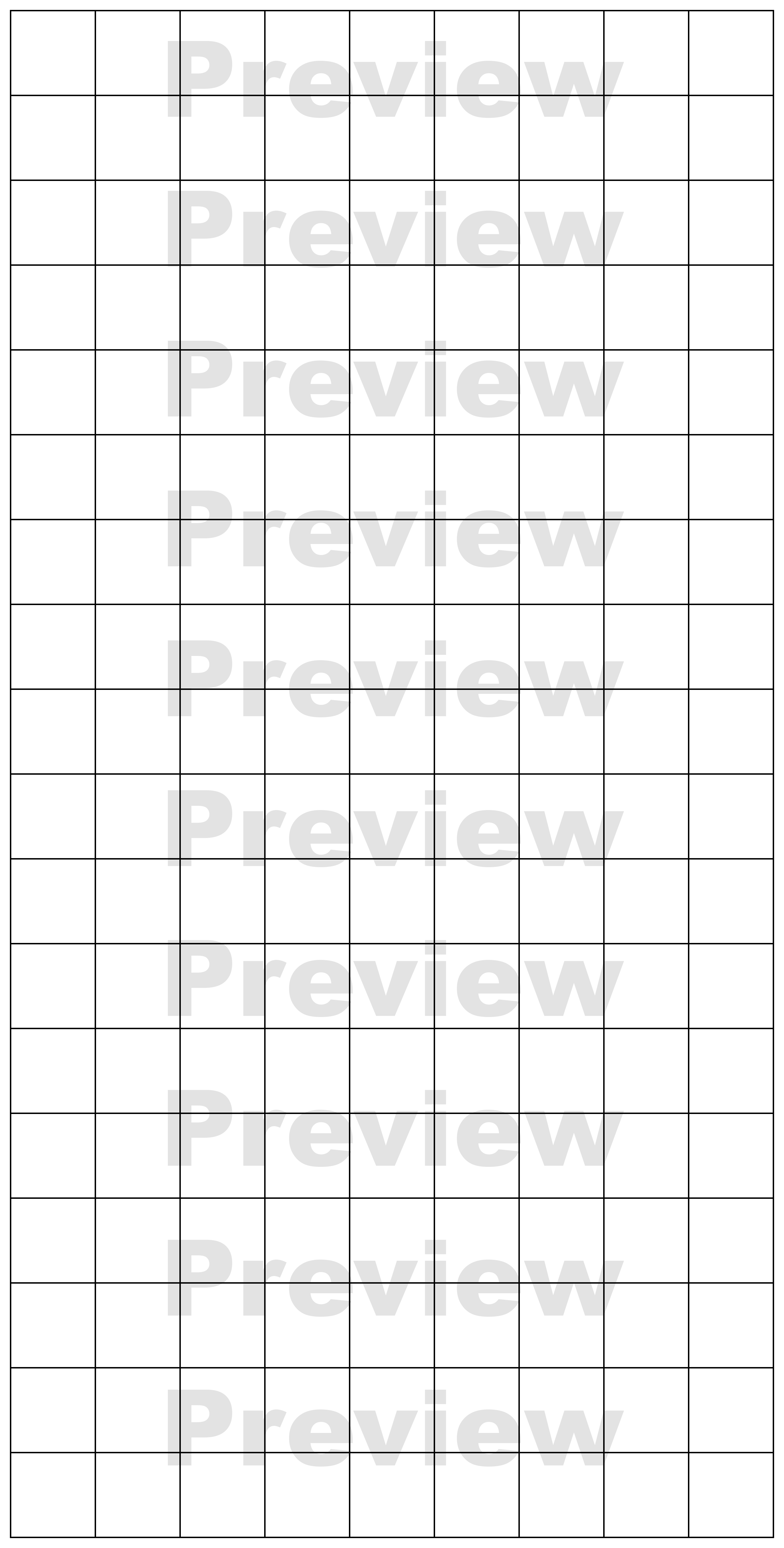 BiFold Game Board template with 1” (25mm) squares