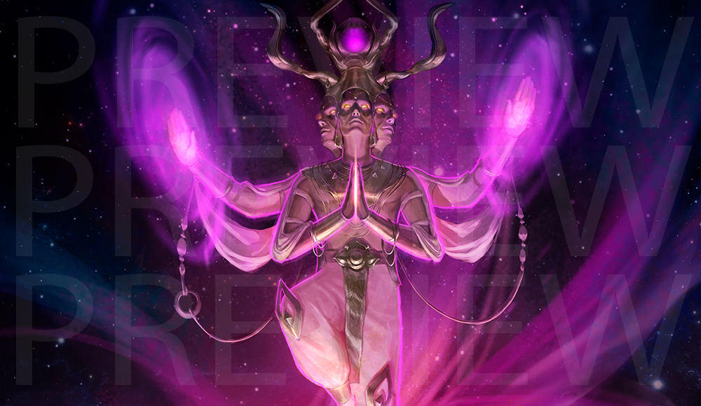 Indian God fantasy illustration