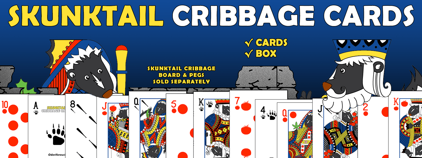 Skunktail Cribbage Cards