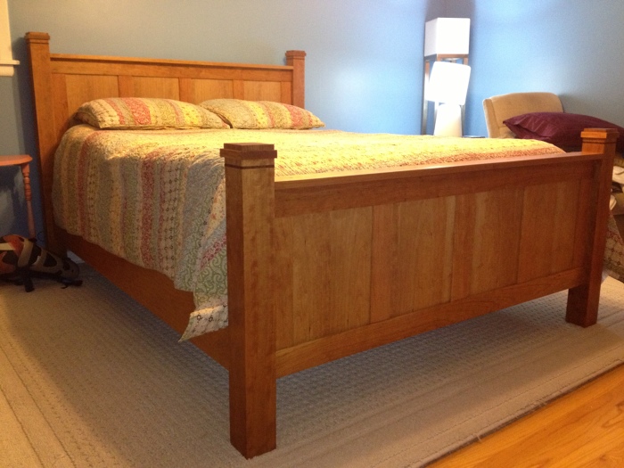 Arts and Crafts inspired bed FineWoodworking