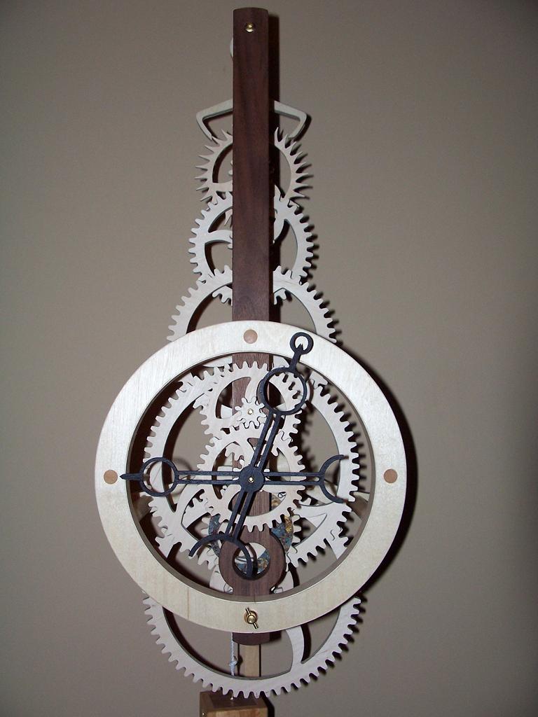 Wooden gear clock FineWoodworking