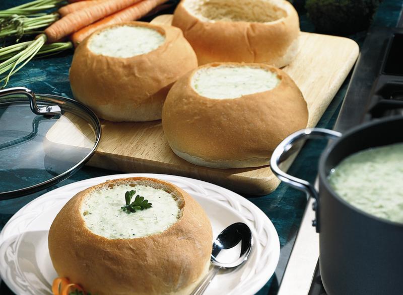 Bread Machine Bread Bowls