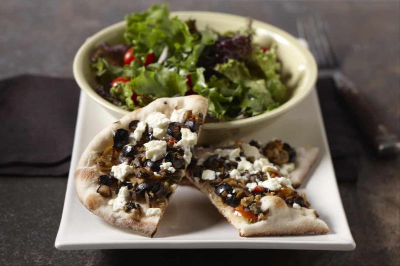 Feta and Olive Tapenade Flat Breads