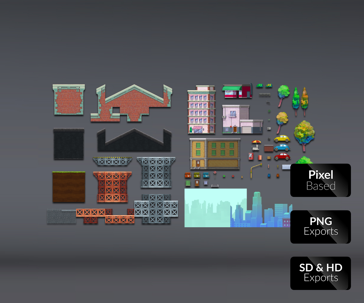 The City Platform Set Game Art Partners