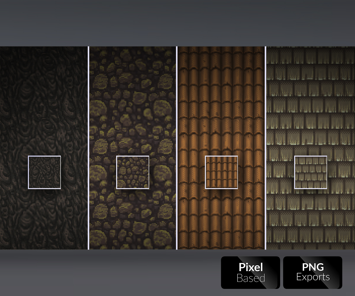 50 Pixel Art Textures