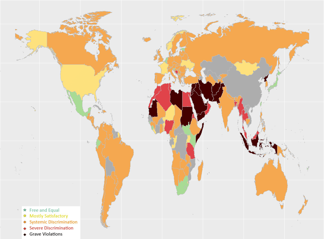 Atheist Persecution Global Map Interactive map shows where atheists are most persecuted