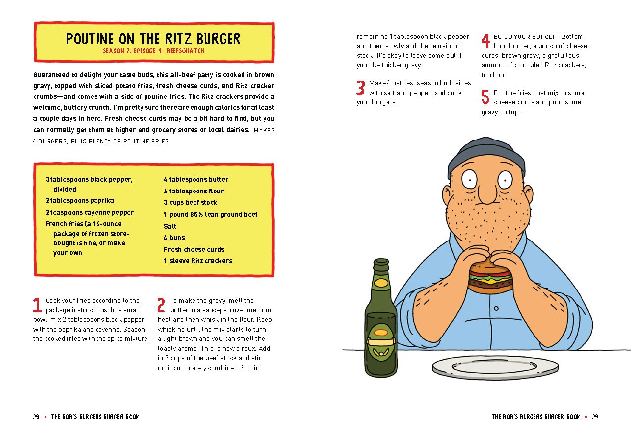 The Bob's Burgers Burger Book Real Recipes for Joke Burgers GamerGreen