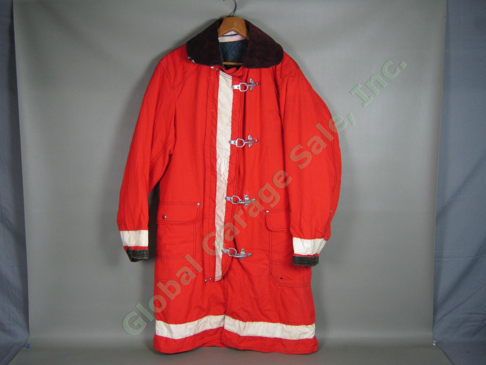 Vintage RFD Rumford Maine Fire Department Red Chaplain Firefighter Jacket Coat eBay