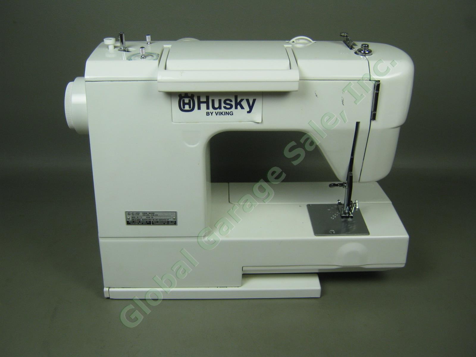 Viking Husky 170 Electric Sewing Machine + Foot Pedal Case Cord Bundle