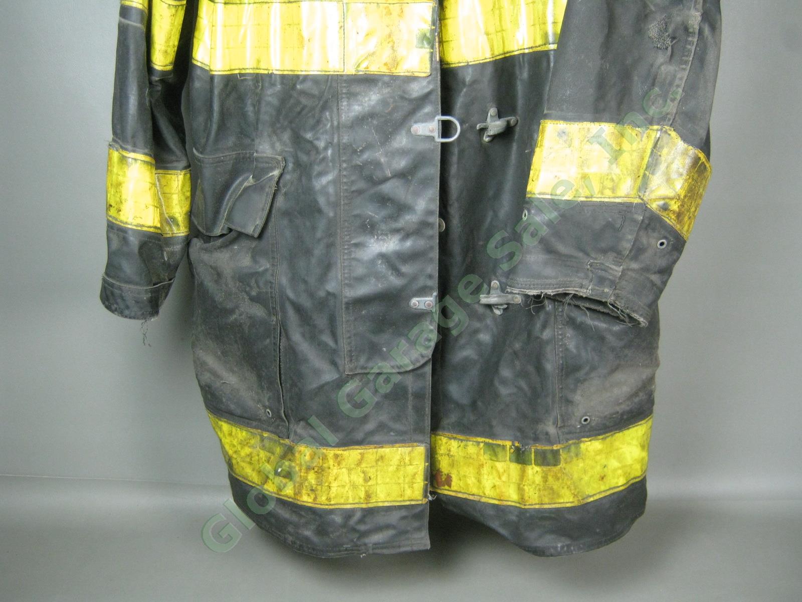 Vtg Chicago Illinois Fire Dept Firefighter Coat Bunker Jacket Cairns 42