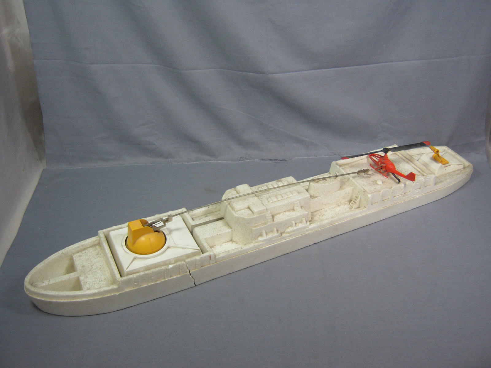 Vtg 1972 Mattel Vertibird Helicopter Rescue Ship Toy NR