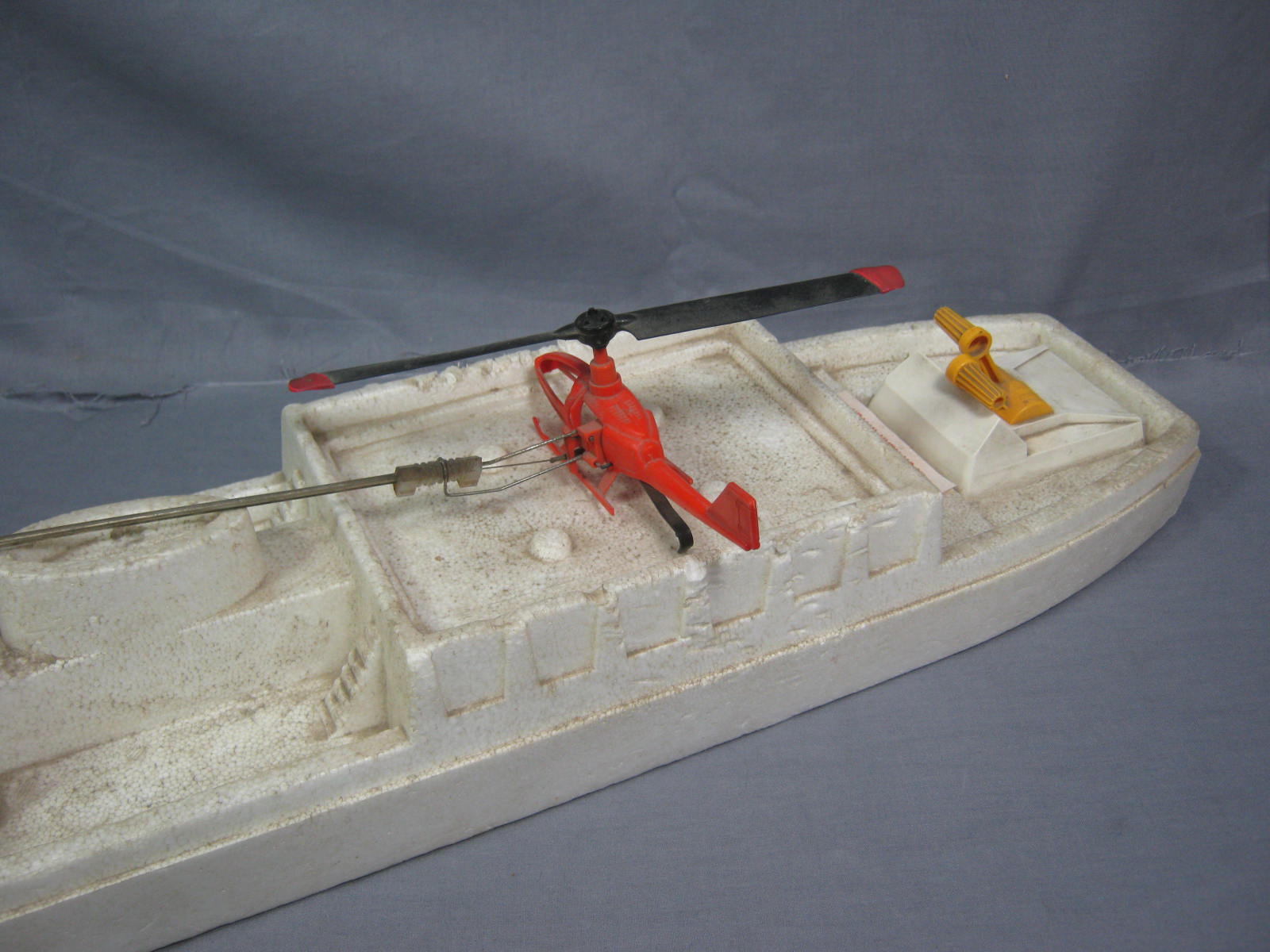 Vtg 1972 Mattel Vertibird Helicopter Rescue Ship Toy NR