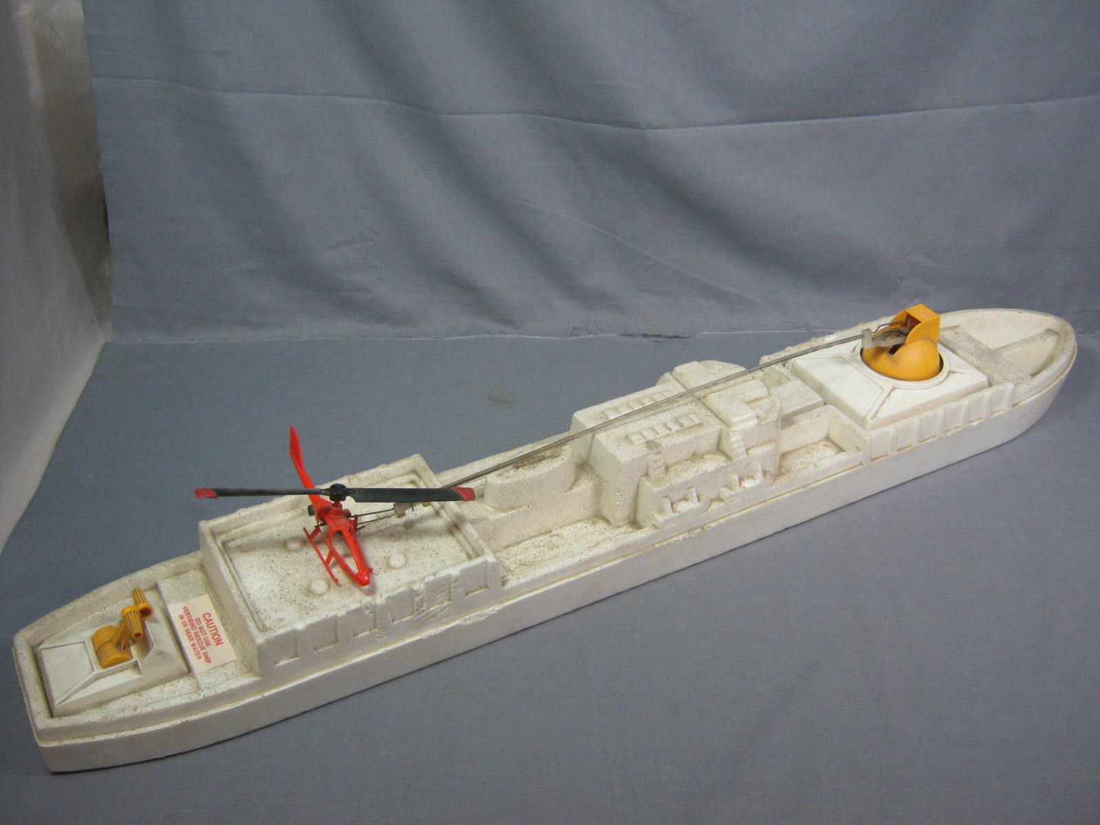 Vtg 1972 Mattel Vertibird Helicopter Rescue Ship Toy NR