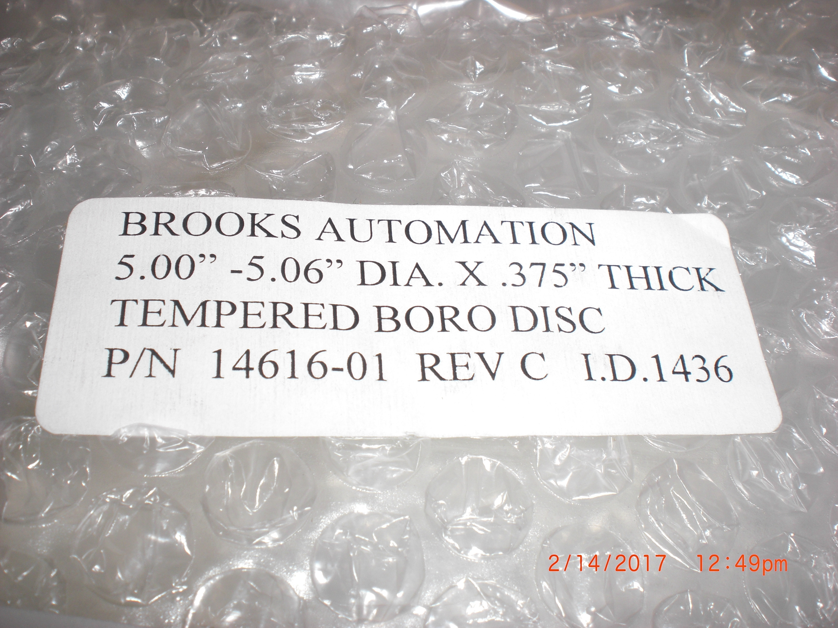 OEM Part BROOKS AUTO 1461601 ULVAC 1019116 window xfer chamber 5diax 0