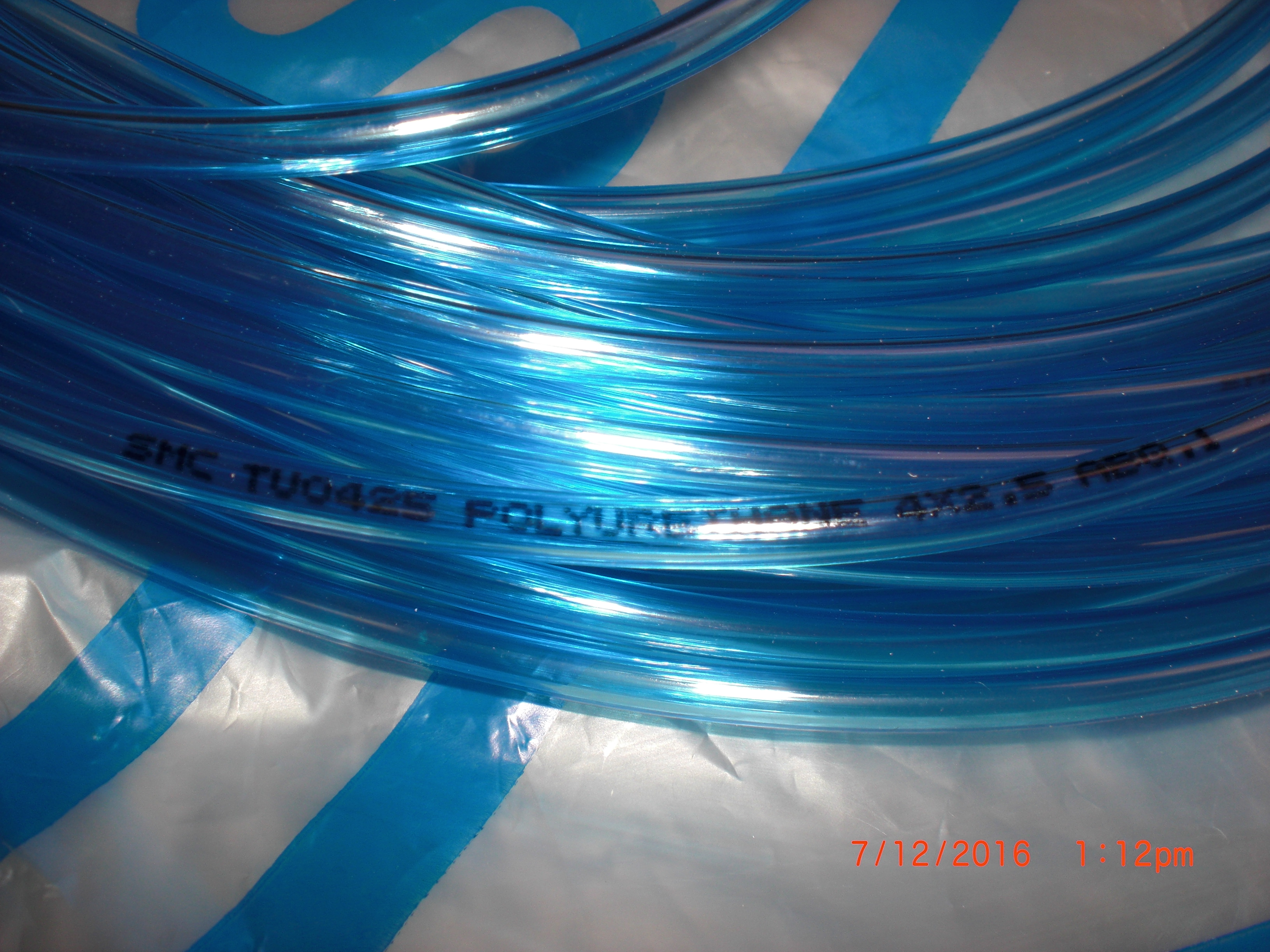 Tubing 50ft 4MM OD 2.5MM ID POLYURETHANE BLUE SMC TU0425BU20 eBay