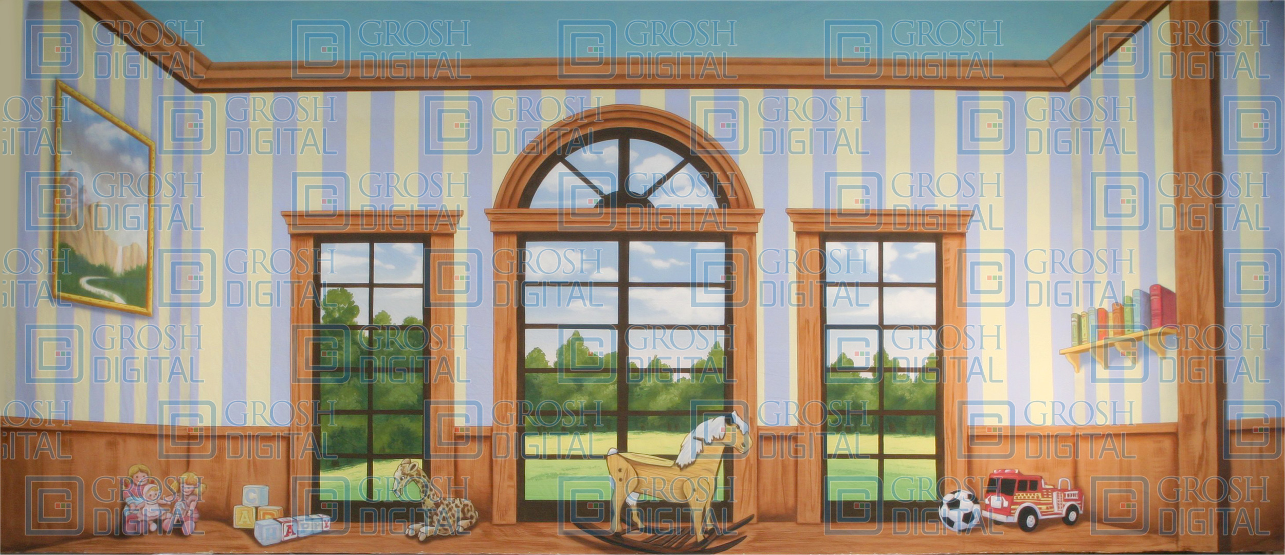 Children's Bedroom Projected Backdrops Grosh Digital