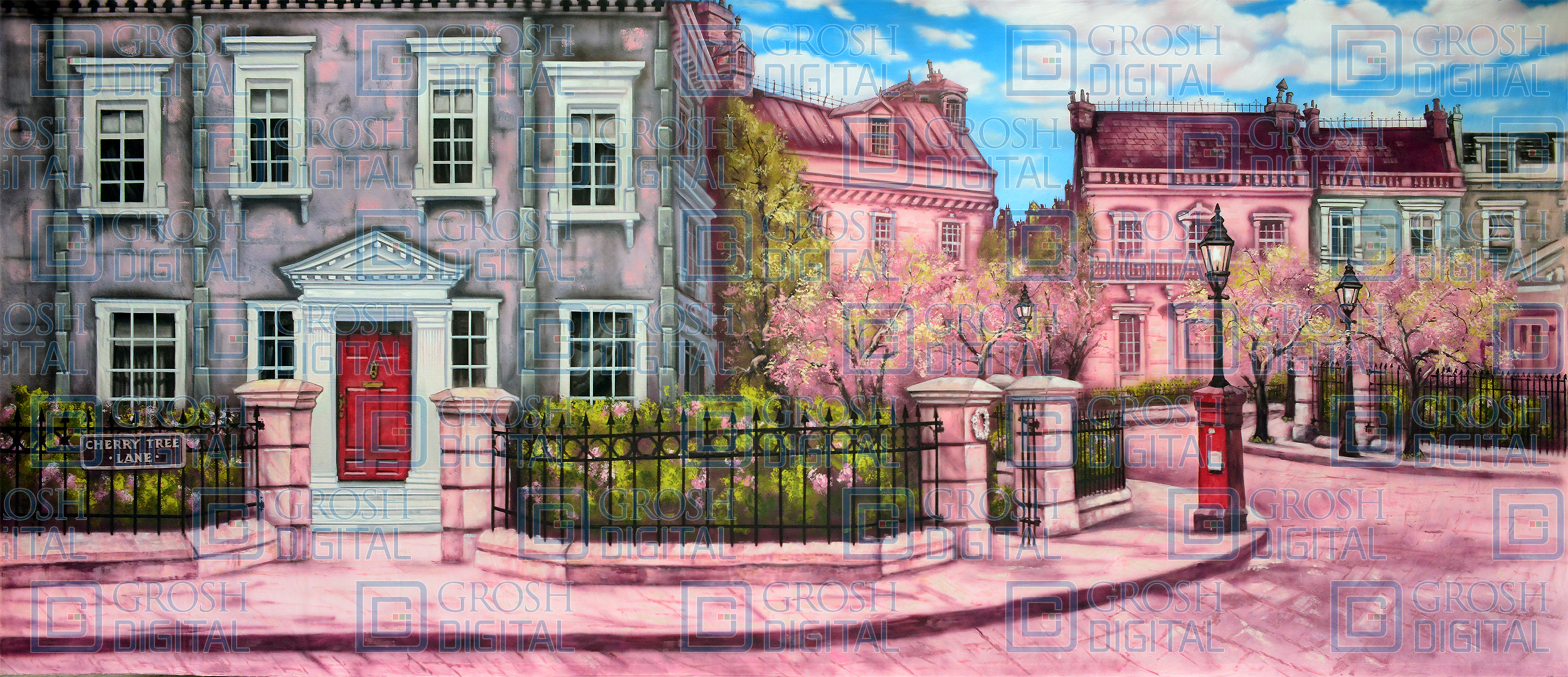 Cherry Tree Lane Projected Backdrops Grosh Digital