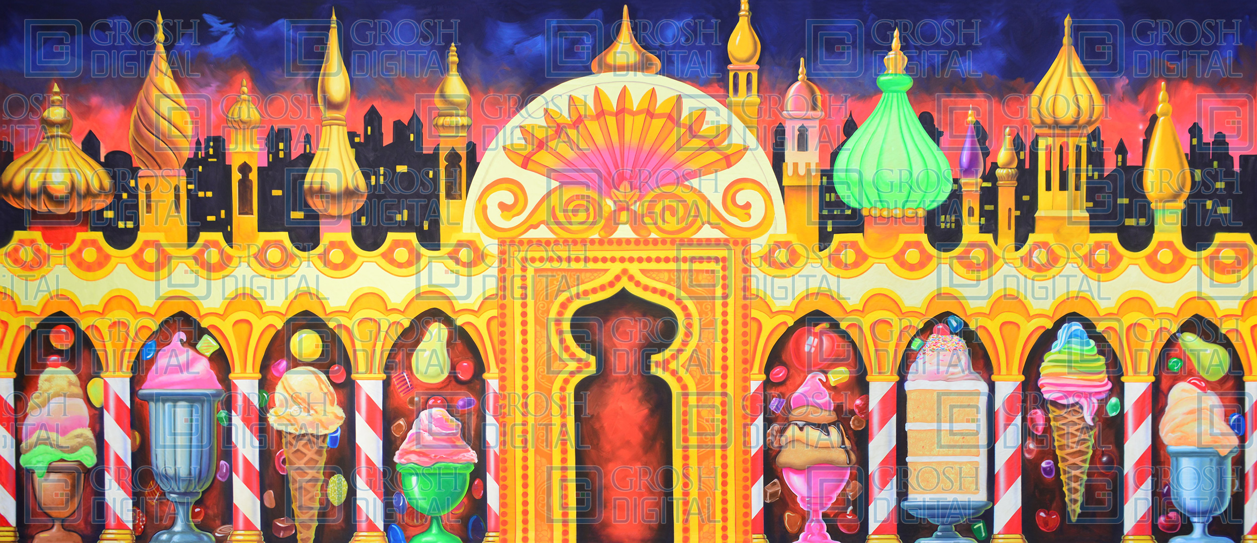 Kingdom of the Sweets Projected Backdrops Grosh Digital