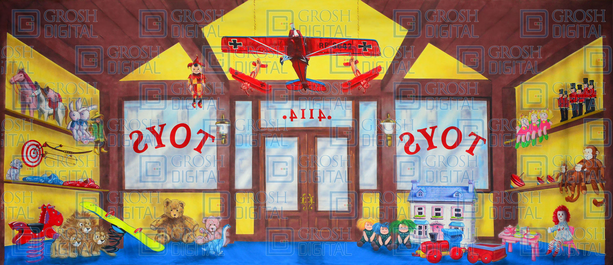Toy Store Projected Backdrops Grosh Digital