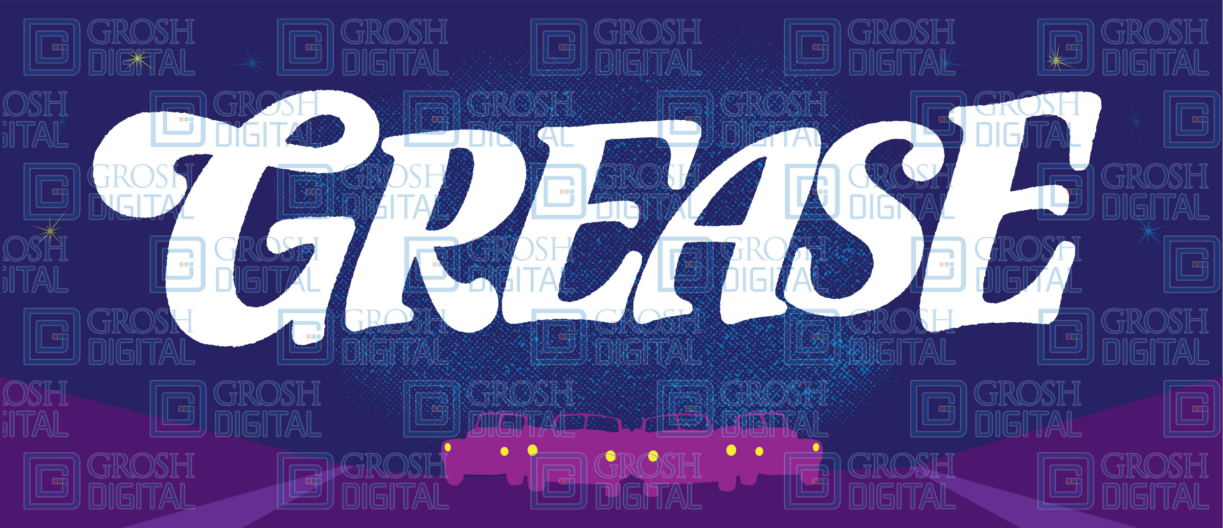 Grease Show Curtain Projected Backdrops Grosh Digital
