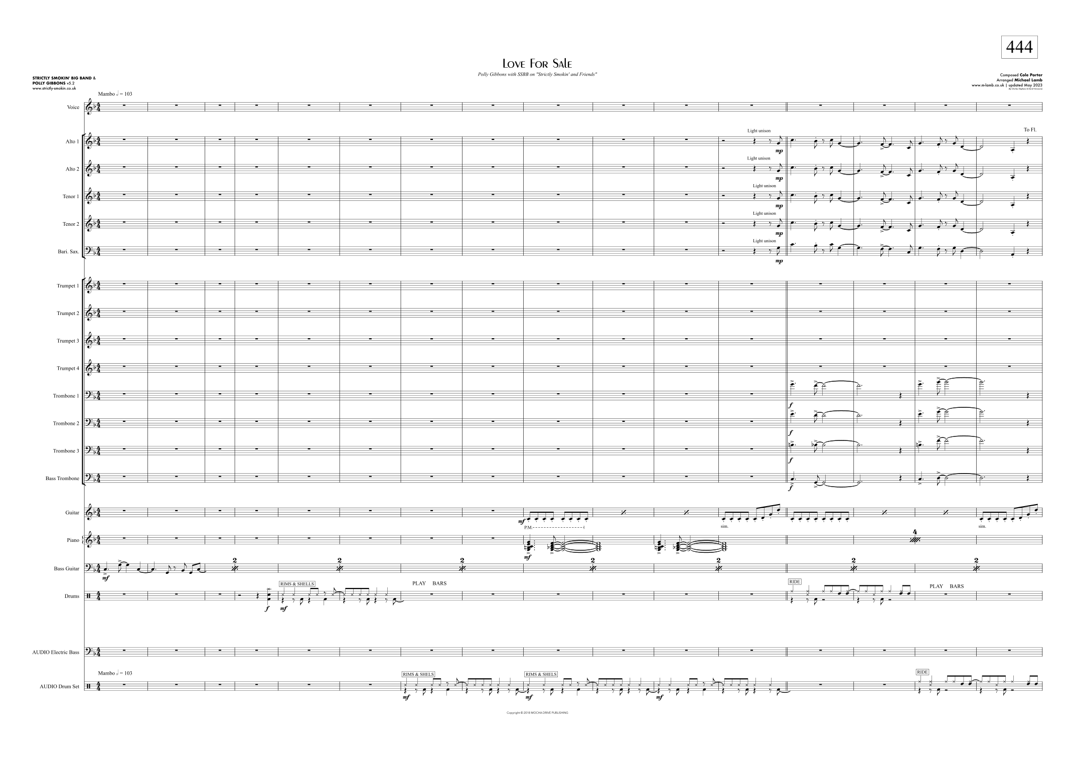 Love For Sale (arr. Michael Lamb) Sheet Music David Vanacore Jazz