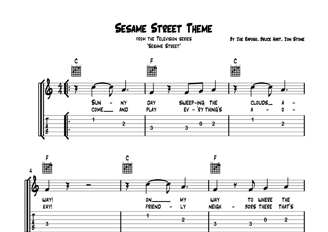 Sesame Street Theme (arr. Bronson Ferdinand Wright) by Sesame Street