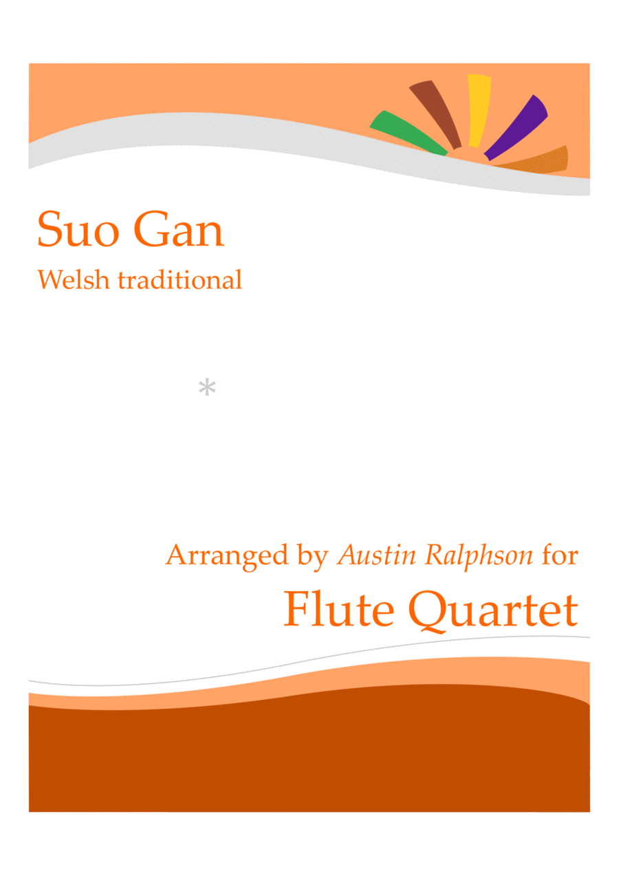 Suo Gan flute quartet (arr. Austin Ralphson) Sheet Music Welsh