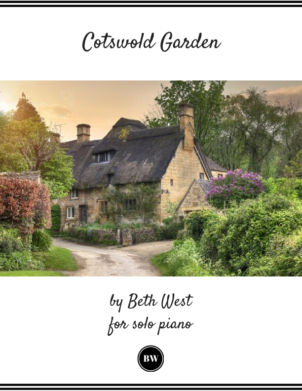 Cotswold Garden Sheet Music Beth West Piano Solo