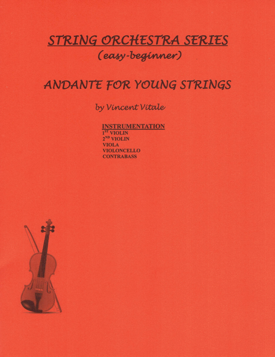 ANDANTE FOR YOUNG STRINGS (easy beginner) by Vincent Vitale Sheet Music for Orchestra at Sheet
