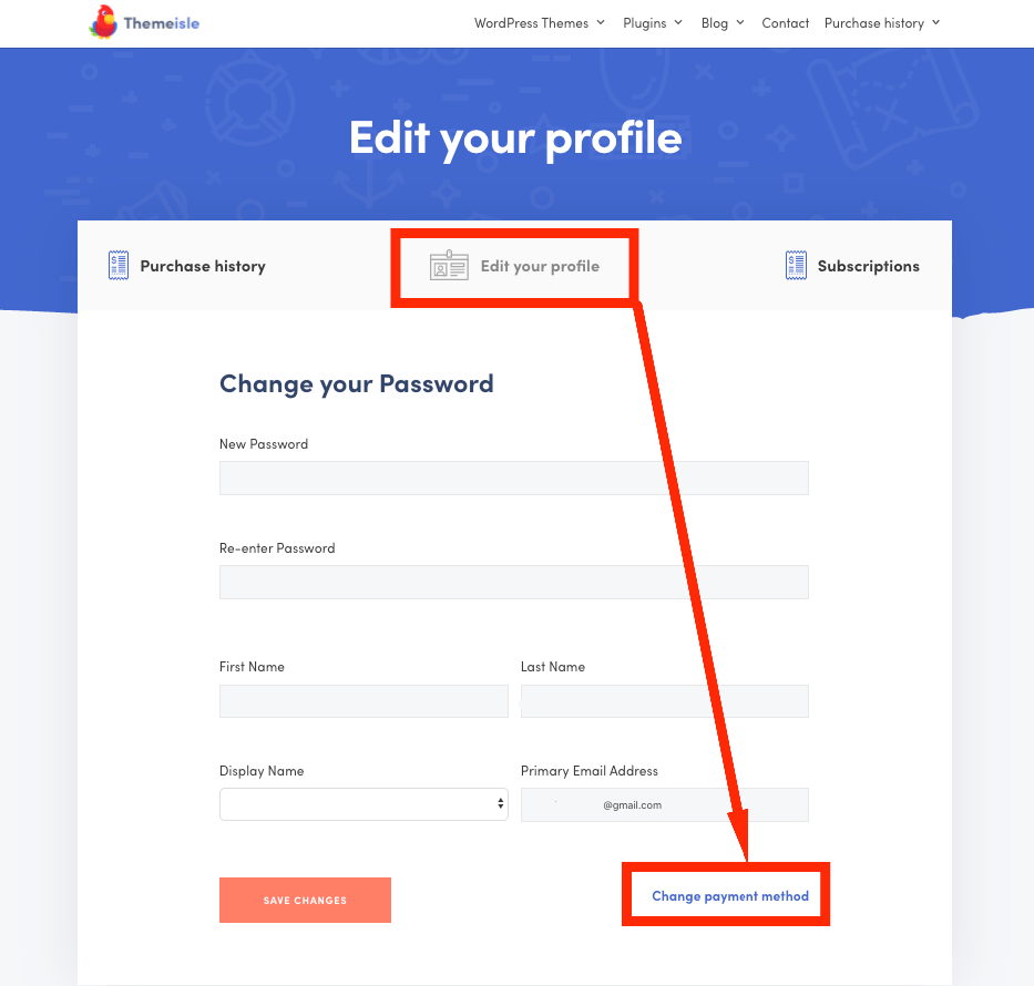 How To Update Payment Details ThemeIsle Docs