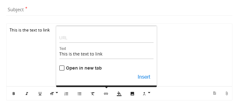 How can I add a hyperlink in an email? TIEIT AI