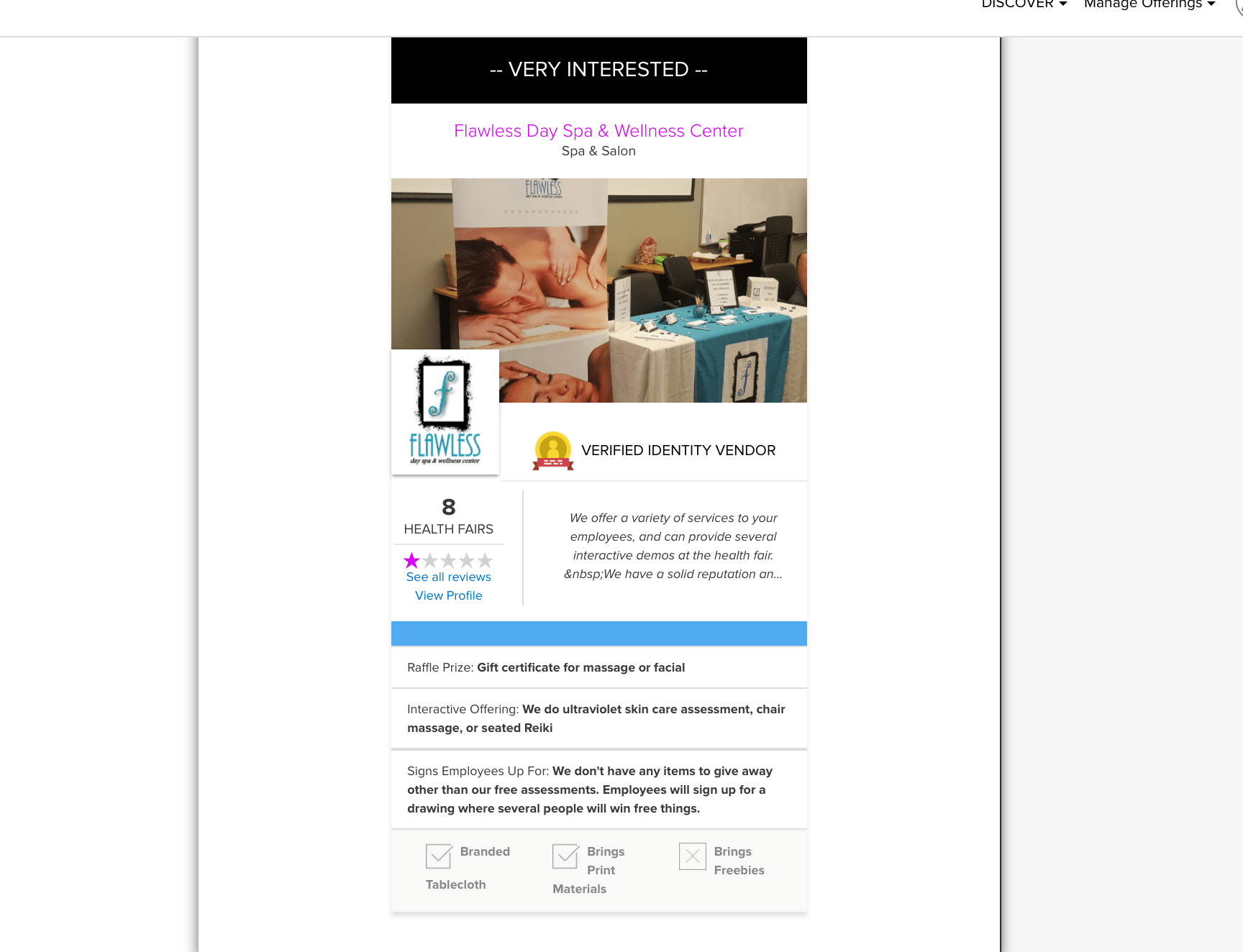 Health Fair Connections What's the difference between the different types of exhibitor ads