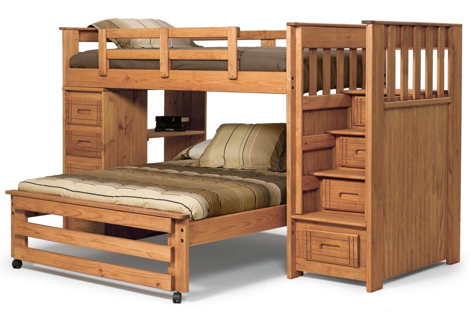 21 Top Wooden LShaped Bunk Beds (WITH SPACESAVING FEATURES)