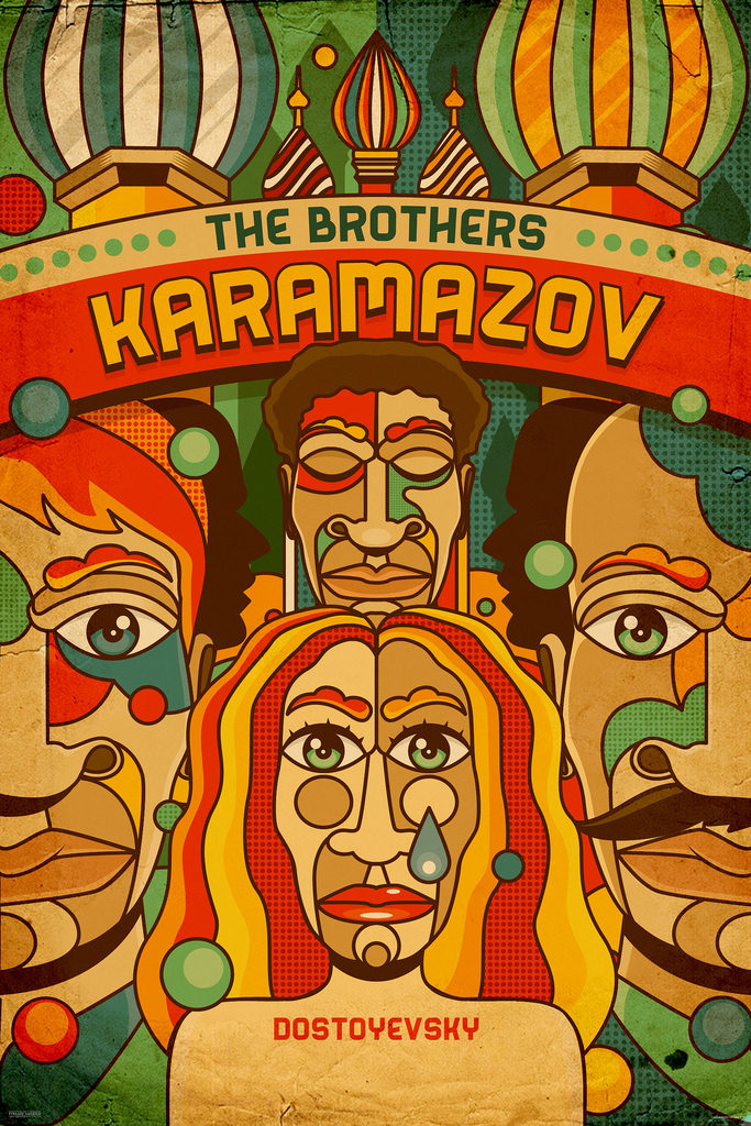 The Brothers Karamazov Fyodor Dostoyevsky Art Print Poster 24x36 inch