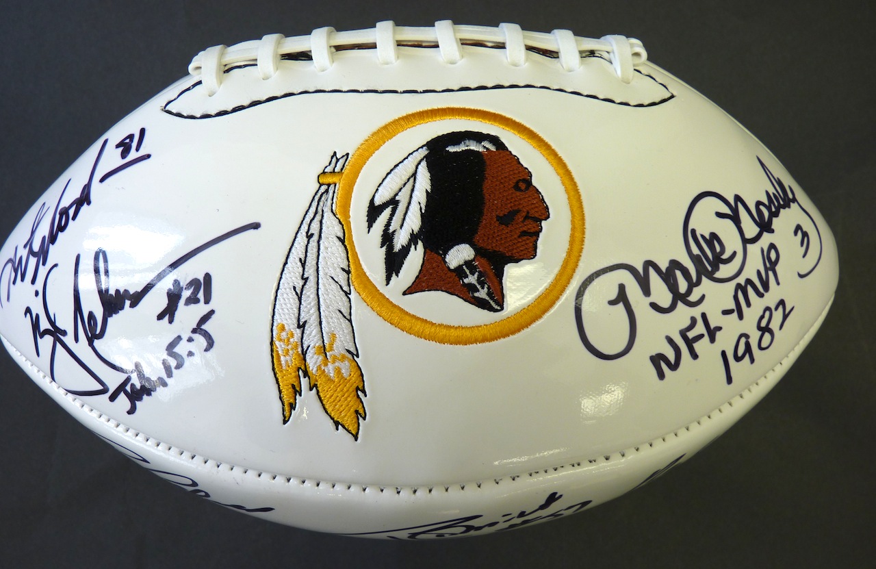 Charitybuzz Collect this Washington Redskins Football Autographed by