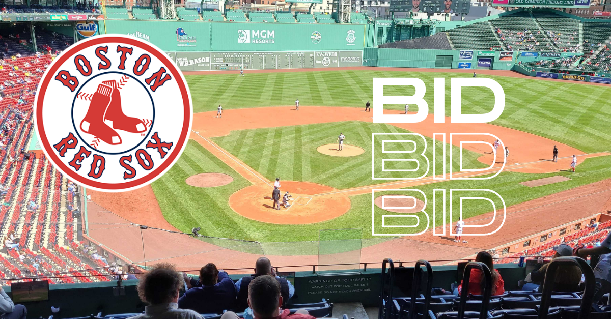 Charitybuzz 4 Dell Club Section Tickets to the Red Sox vs. Royals on
