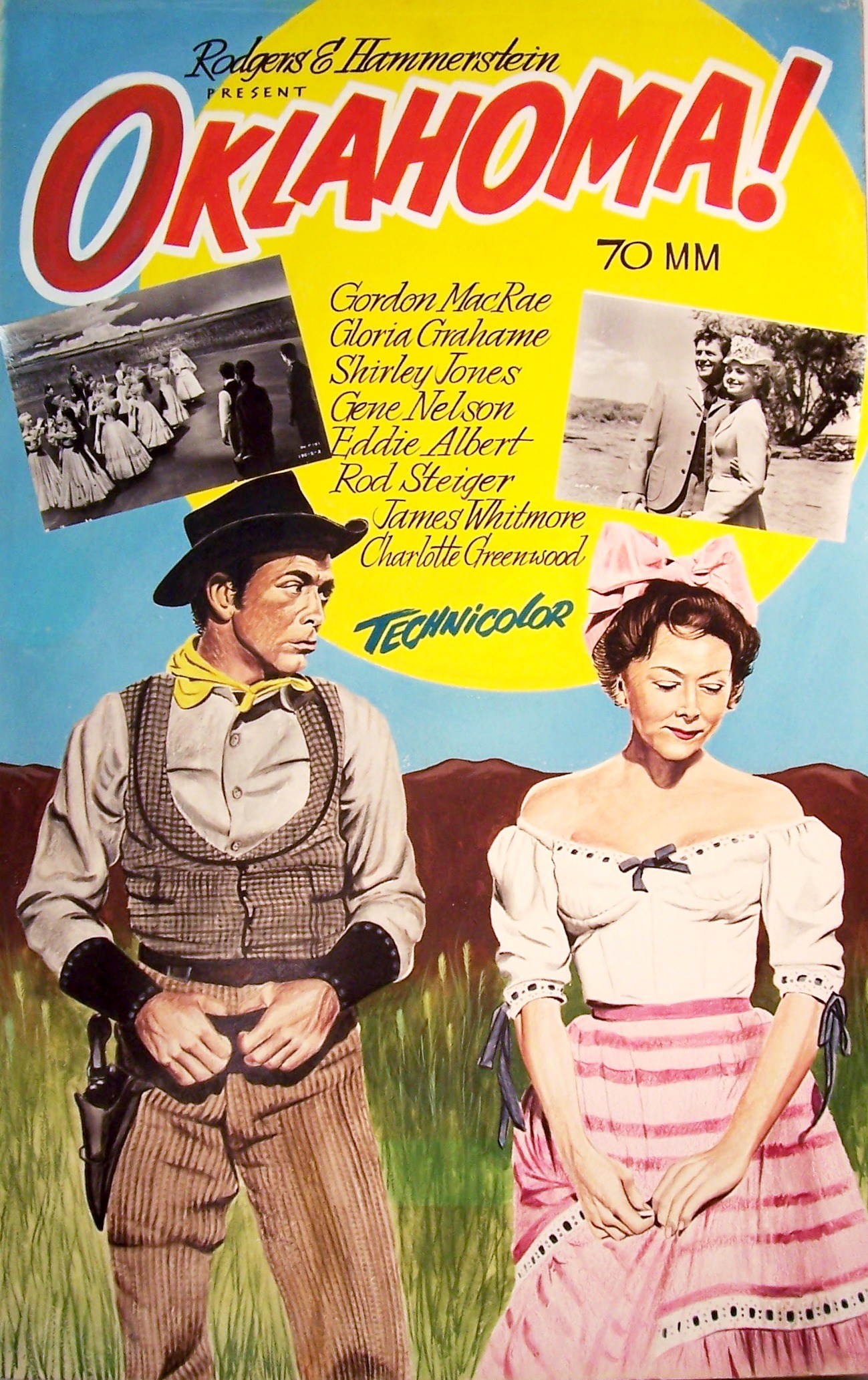 Charitybuzz "Oklahoma!", 1955 Vintage HandPainted Film Poster by Joh