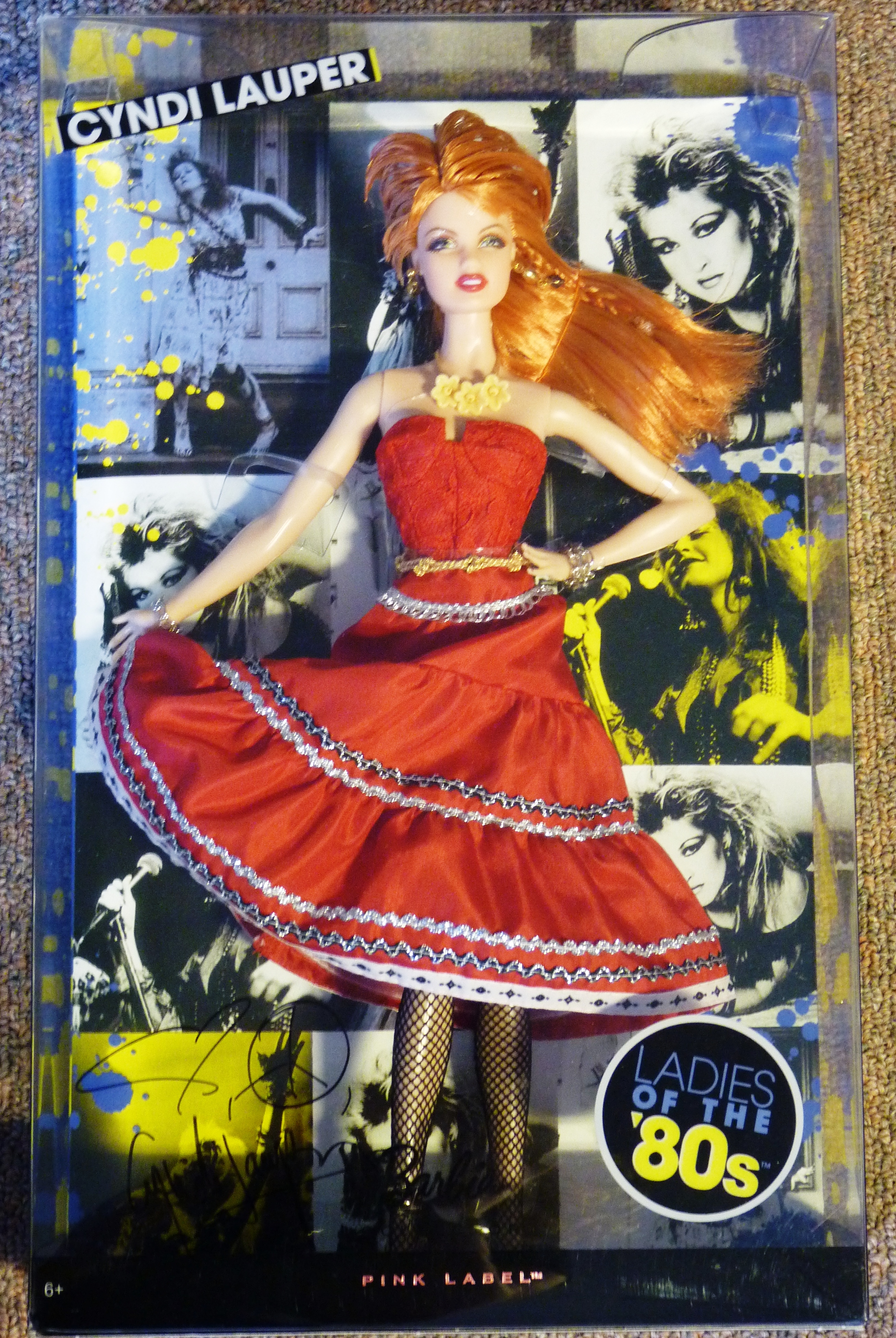 Charitybuzz Collect This Exclusive Cyndi Lauper Autographed Barbie Doll Lot 111602