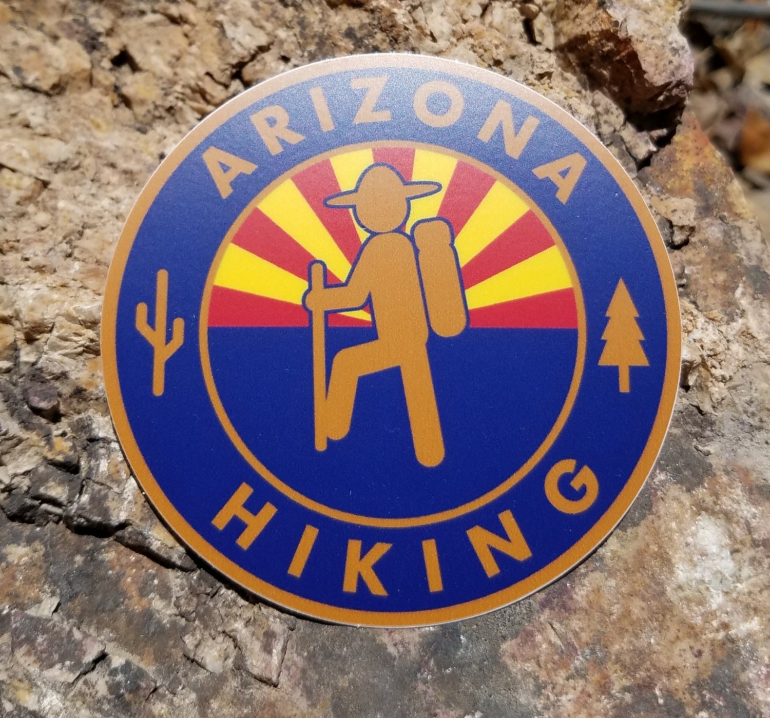 Arizona Hiking Logo Sticker (Copper Edition)