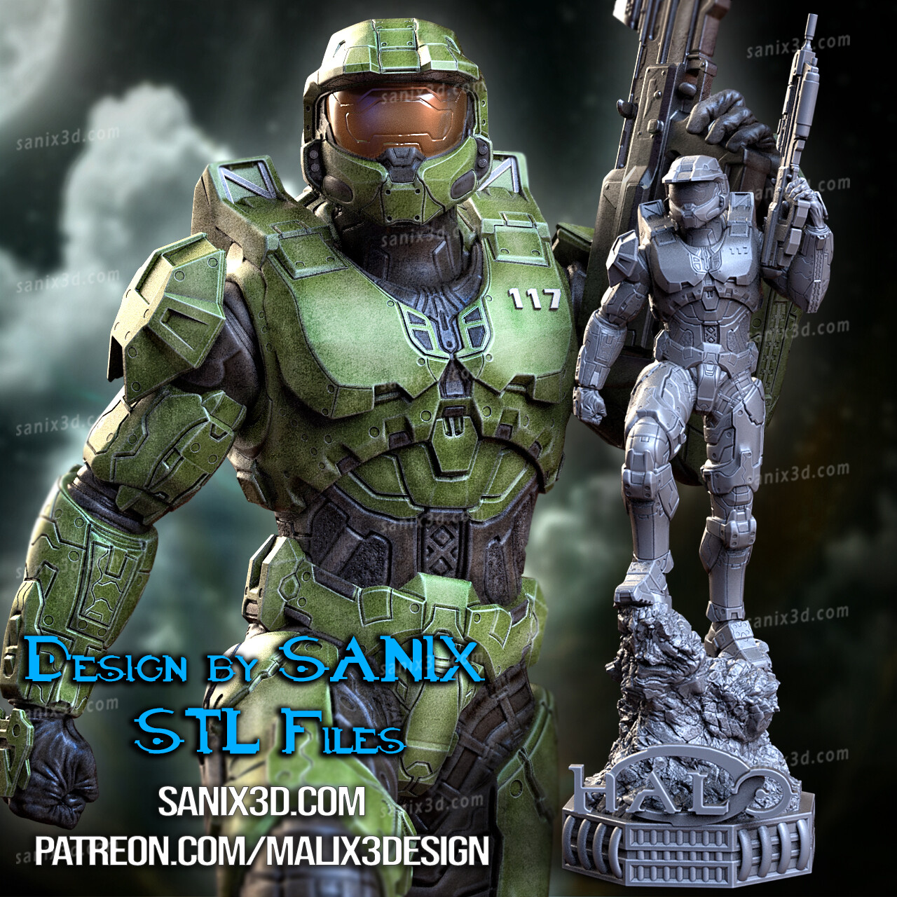 HALO ( Master CHIEF ) STL Files