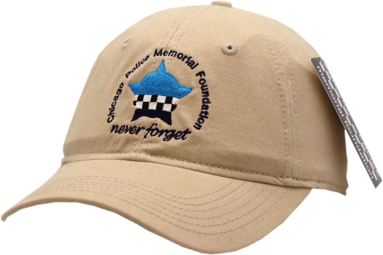 Chicago Police Memorial Khaki Buckle Back Hat Chicago Police Memorial