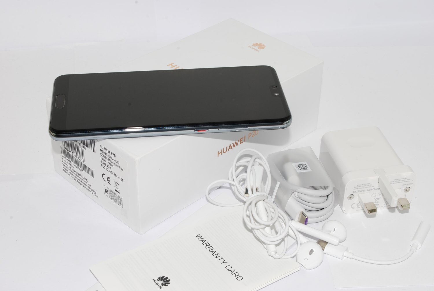 Huawei P20 Blue 128GB EMLL09 UNLOCKED SIM FREE Single Sim